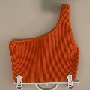 Babaton Sculpt Knit One-shoulder Cropped Tank‎